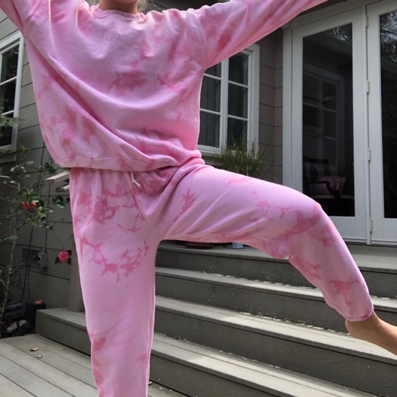 Pink tie dye sweatpants only! - Picture 3 of 6